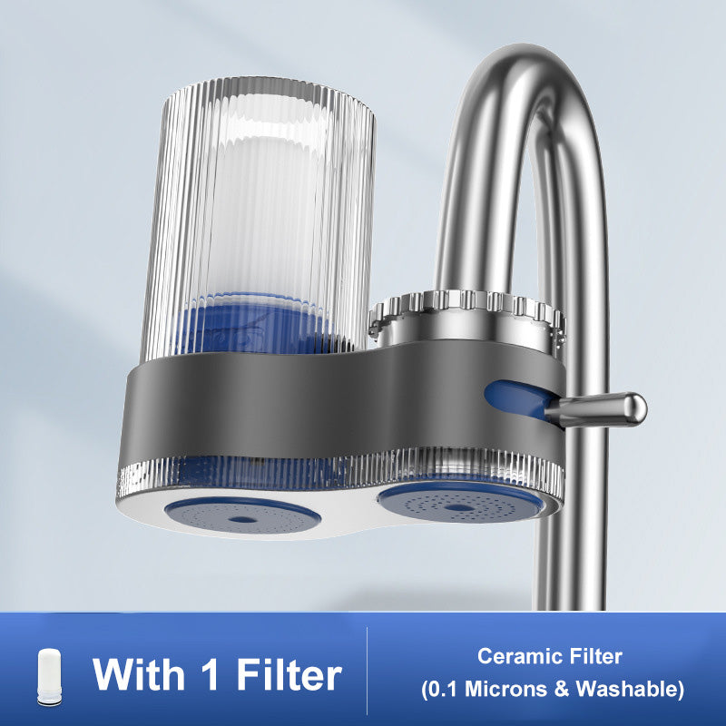 Purificateur d'eau pour robinet avec adaptateurs
