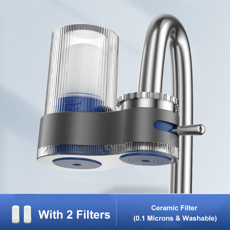 Purificateur d'eau pour robinet avec adaptateurs