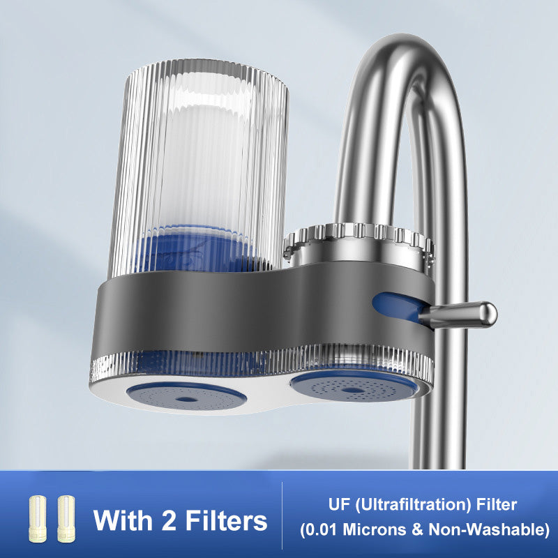 Purificateur d'eau pour robinet avec adaptateurs