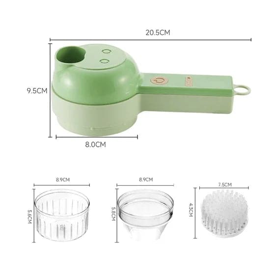 Kit de découpe de légumes 4-en-1 manuel et électrique
Robot culinaire multifonction sans fil