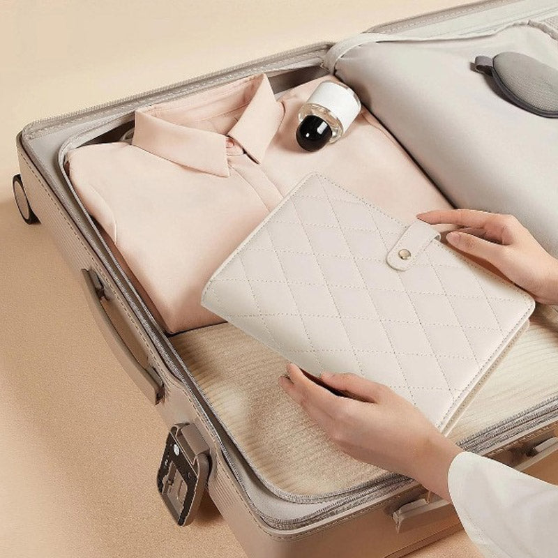 Élégante Trousse de Rangement à Carreaux pour Bijoux
