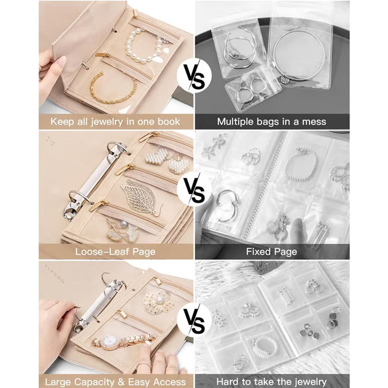 Élégante Trousse de Rangement à Carreaux pour Bijoux