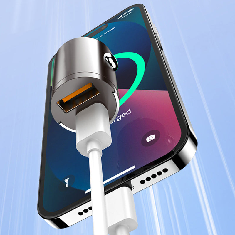 Chargeur de voiture ultra-rapide – Double port PD et QC à charge rapide