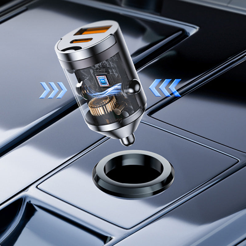 Chargeur de voiture ultra-rapide – Double port PD et QC à charge rapide