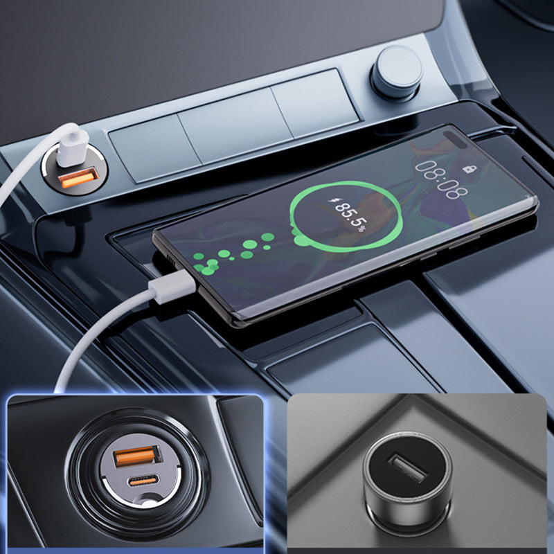 Chargeur de voiture ultra-rapide – Double port PD et QC à charge rapide