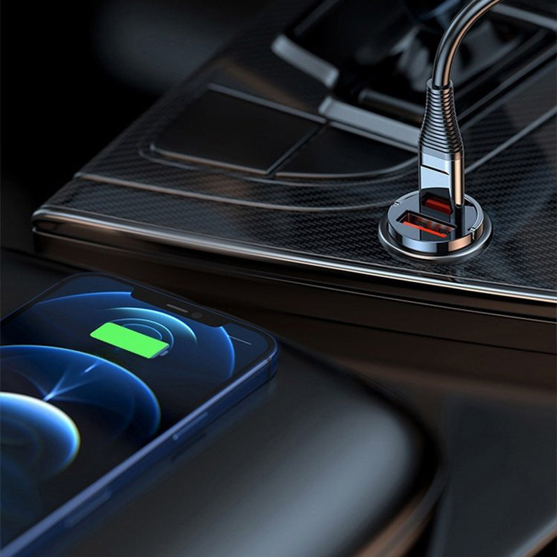 Chargeur de voiture ultra-rapide – Double port PD et QC à charge rapide