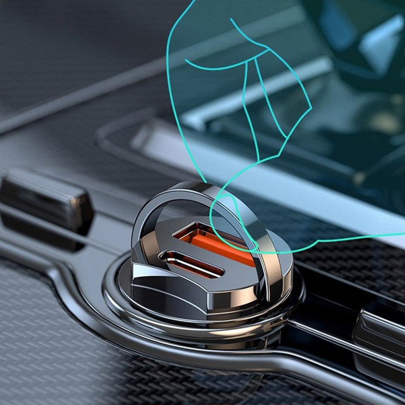 Chargeur de voiture ultra-rapide – Double port PD et QC à charge rapide