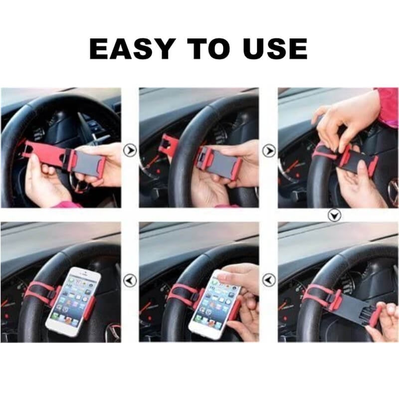 Support de téléphone pour volant