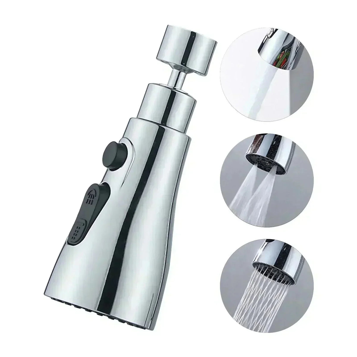 50 % DE RABAIS Robinet pivotant à 360 ° haute pression + adaptateur – Flexible, puissant et économe en eau !