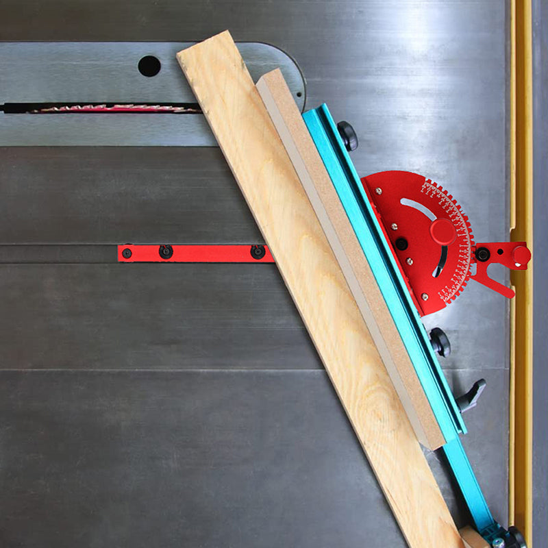 Jauge d'onglet de précision en aluminium : réglage rapide, guidage précis. Gagnez du temps, des matériaux et évitez le stress.