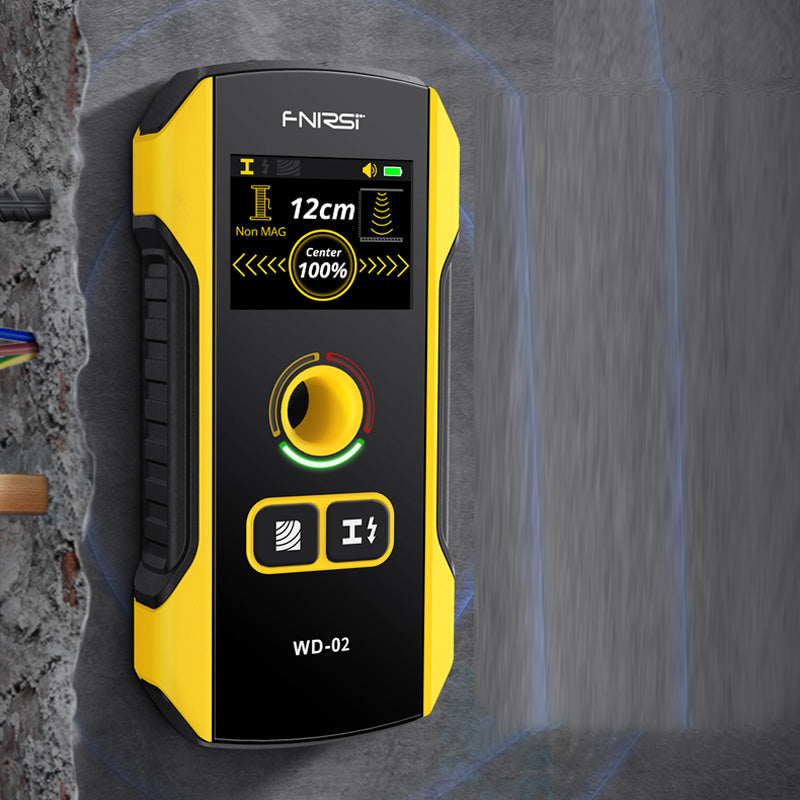 Détecteur de montants 6-en-1 avec écran LCD, calibrage automatique et batterie rechargeable