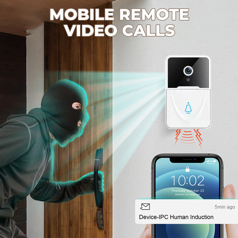 Caméra de sonnette vidéo intelligente sans fil