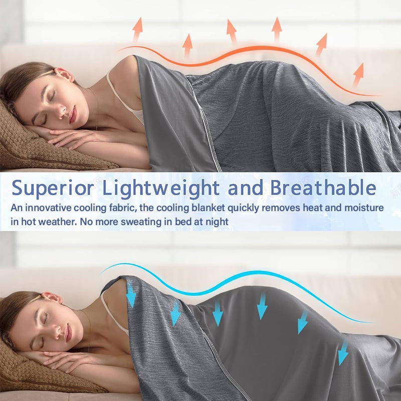 Ne vous réveillez plus en sueur - Offres spéciales d'été Couverture rafraîchissante pour les personnes qui ont chaud la nuit