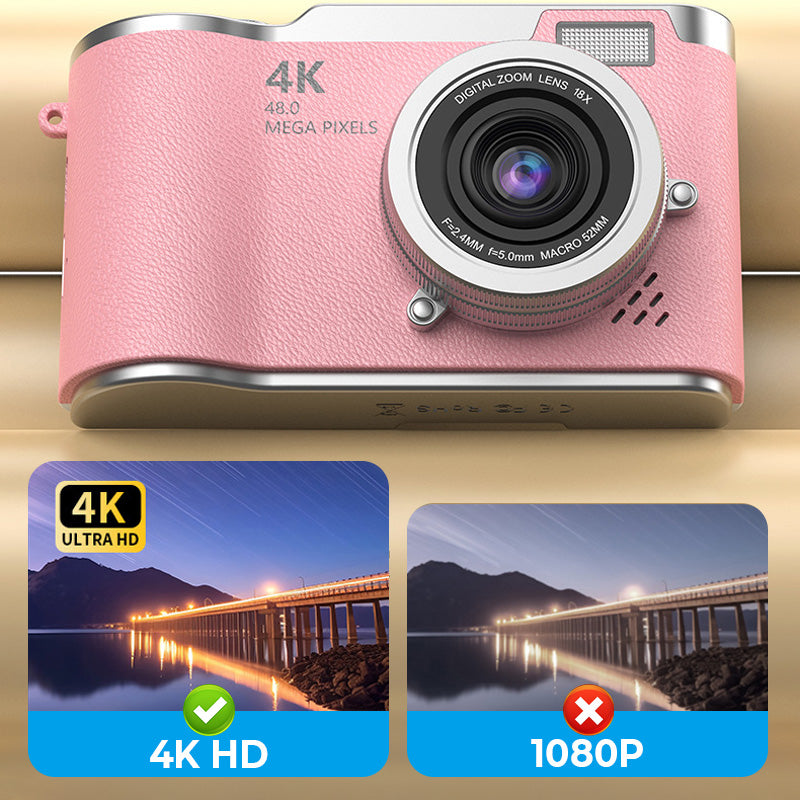 Caméra 4K à écran tactile – Partagez vos moments préférés