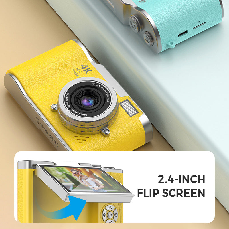Caméra 4K à écran tactile – Partagez vos moments préférés