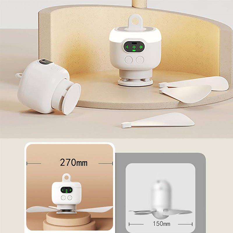 Ventilateur de plafond rechargeable avec éclairage LED !