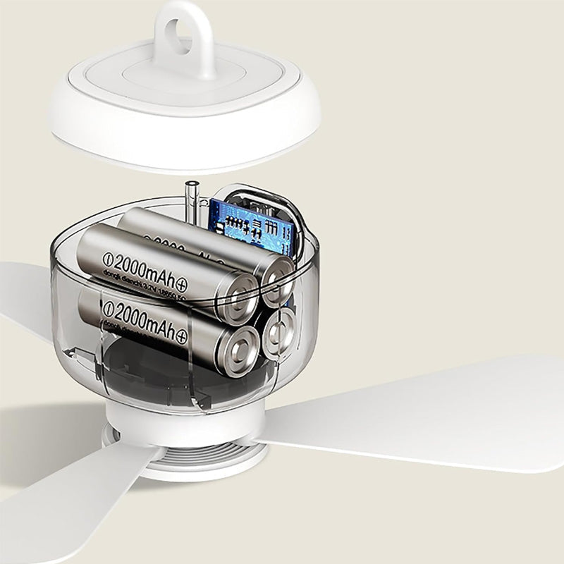 Ventilateur de plafond rechargeable avec éclairage LED !