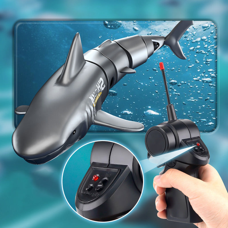 MAINTENANT ! Jouet Requin Plongeur Télécommandé – Action de Nage Réaliste et Étanche – Cadeau Interactif pour Piscine et Bain pour Enfants