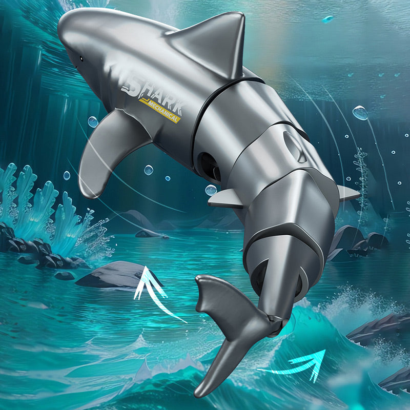 MAINTENANT ! Jouet Requin Plongeur Télécommandé – Action de Nage Réaliste et Étanche – Cadeau Interactif pour Piscine et Bain pour Enfants