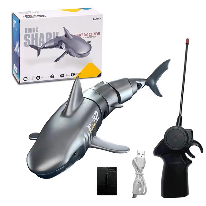 MAINTENANT ! Jouet Requin Plongeur Télécommandé – Action de Nage Réaliste et Étanche – Cadeau Interactif pour Piscine et Bain pour Enfants