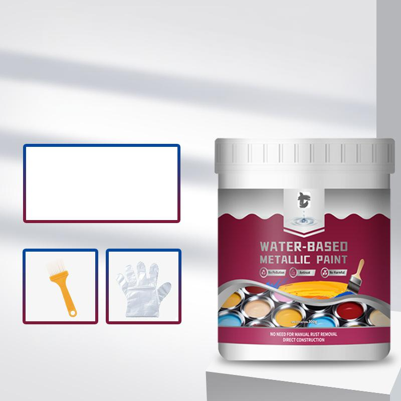 Peinture Métallique Antirouille – Une seule couche arrête la rouille, pas de ponçage, pas de fumées. Sèche pour donner une finition métallique élégante. Parfait pour les outils de jardin et les portails.