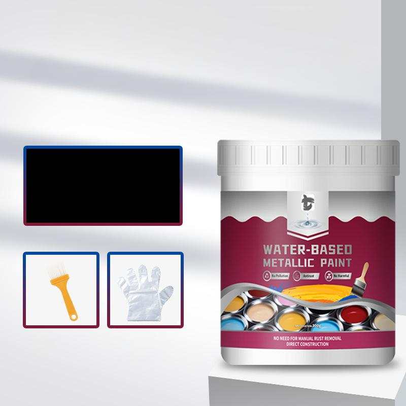 Peinture Métallique Antirouille – Une seule couche arrête la rouille, pas de ponçage, pas de fumées. Sèche pour donner une finition métallique élégante. Parfait pour les outils de jardin et les portails.