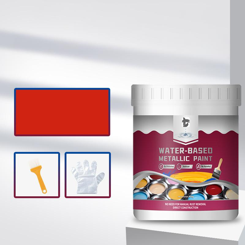 Peinture Métallique Antirouille – Une seule couche arrête la rouille, pas de ponçage, pas de fumées. Sèche pour donner une finition métallique élégante. Parfait pour les outils de jardin et les portails.