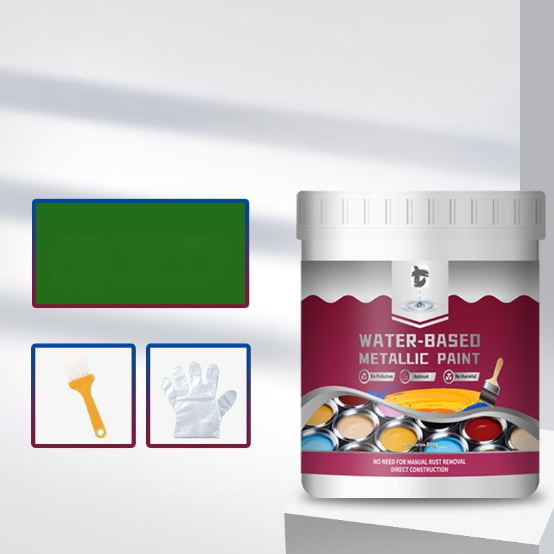 Peinture Métallique Antirouille – Une seule couche arrête la rouille, pas de ponçage, pas de fumées. Sèche pour donner une finition métallique élégante. Parfait pour les outils de jardin et les portails.