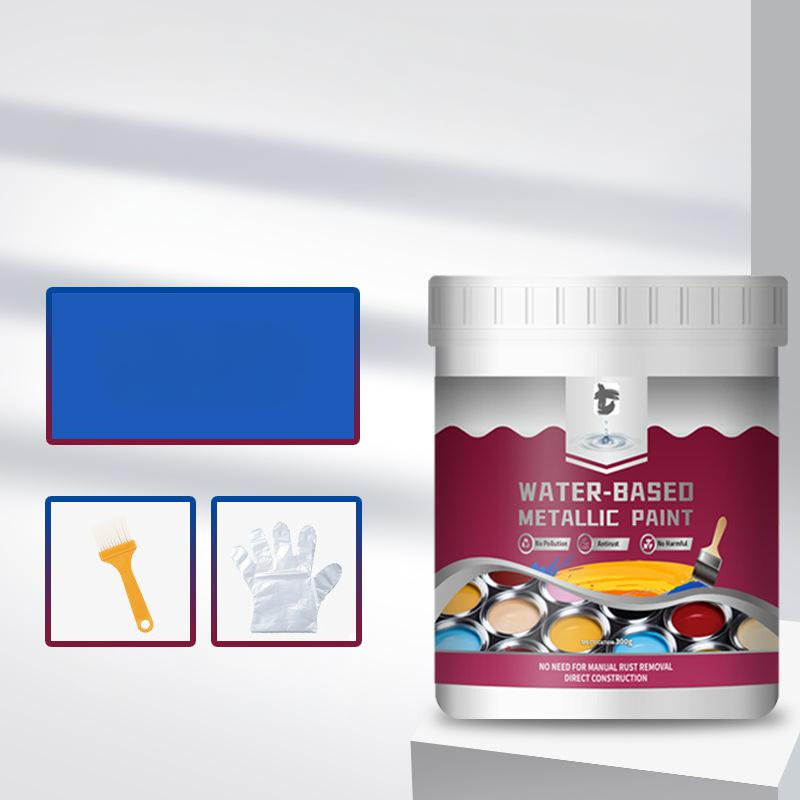 Peinture Métallique Antirouille – Une seule couche arrête la rouille, pas de ponçage, pas de fumées. Sèche pour donner une finition métallique élégante. Parfait pour les outils de jardin et les portails.