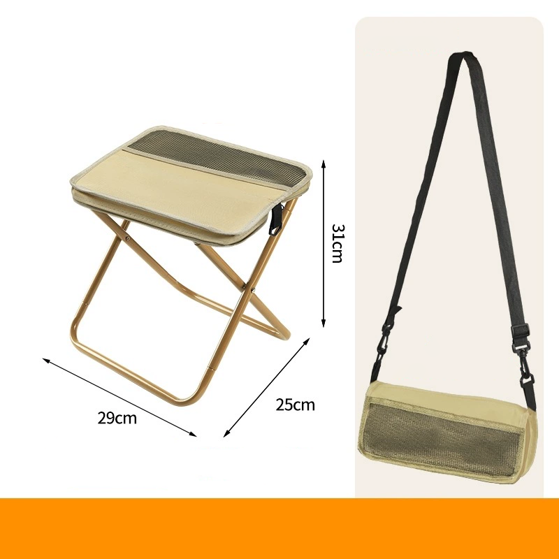 Chaise pliante d'extérieur 2-en-1 avec sac
