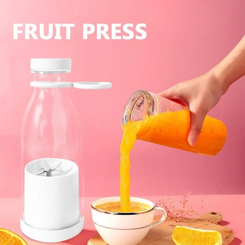 Extracteur de jus portable – Jus frais à tout moment, rechargeable par USB et facile à nettoyer
