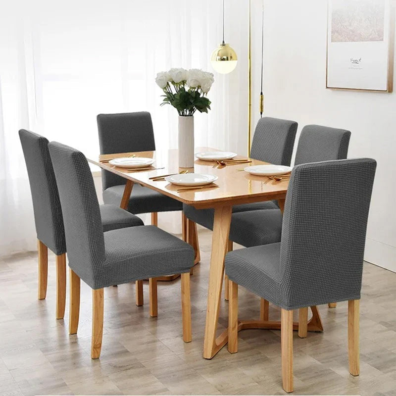 Rafraîchissez n'importe quelle chaise instantanément ! Housse monopièce extensible antidérapante