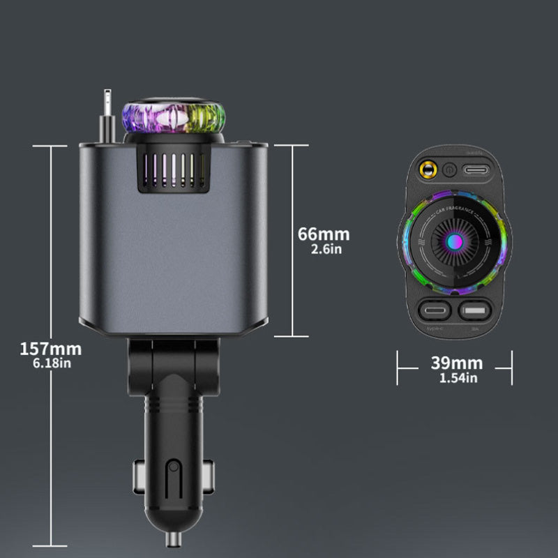 Chargeur 5-en-1, diffuseur d'arômes et projecteur d'étoiles au plafond