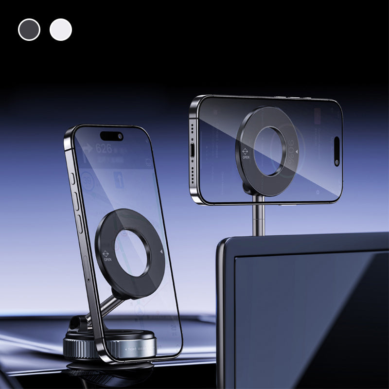 Support magnétique pliable – Fixation stable, design compact et rotation à 360°