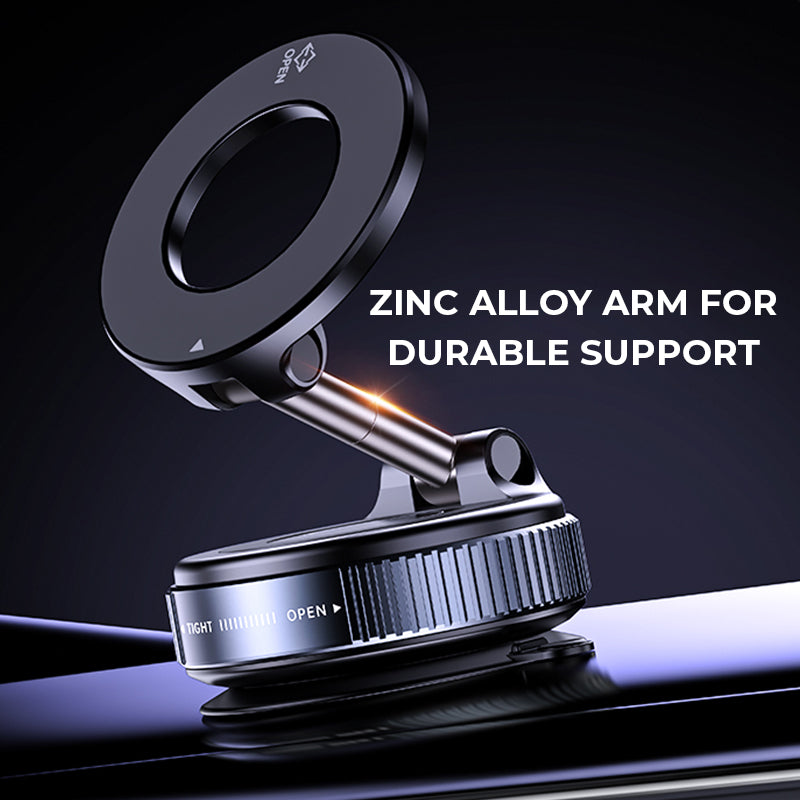 Support magnétique pliable – Fixation stable, design compact et rotation à 360°