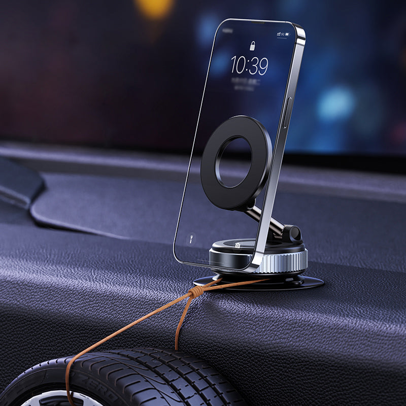 Support magnétique pliable – Fixation stable, design compact et rotation à 360°