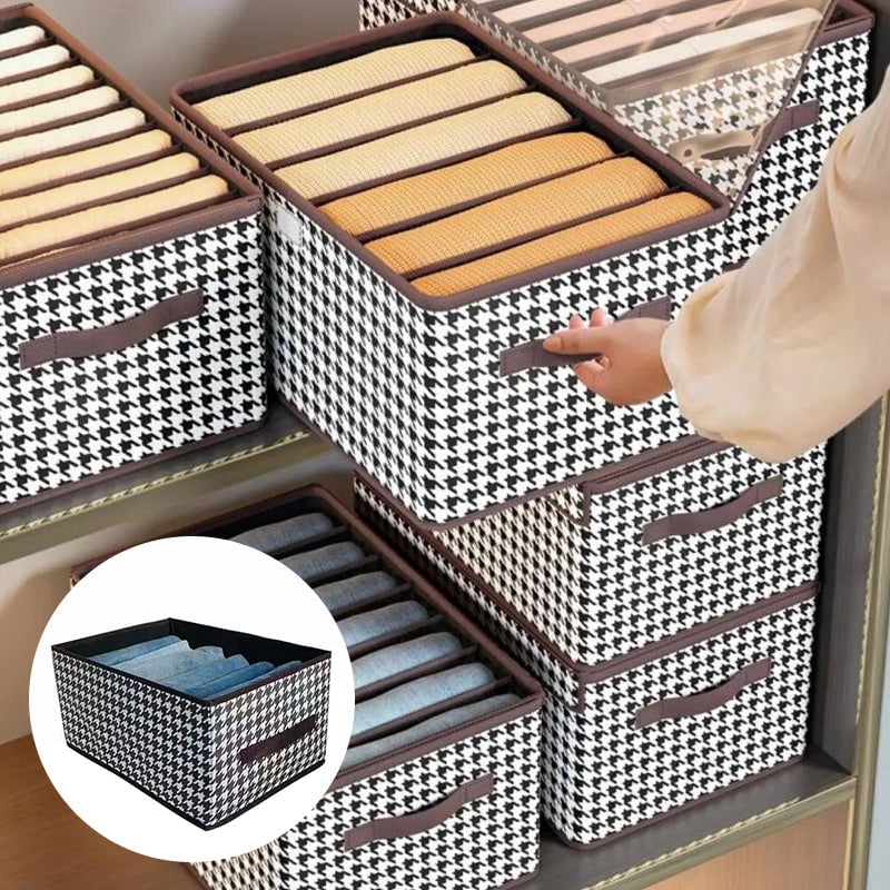 Organisateur de jeans pliable pour placard – Trouvez vos pantalons en 1 seconde !
