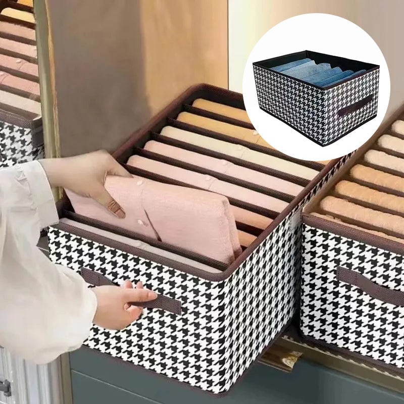 Organisateur de jeans pliable pour placard – Trouvez vos pantalons en 1 seconde !