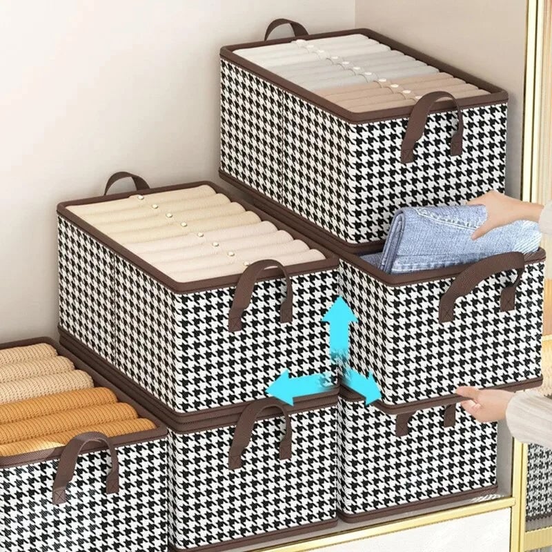 Organisateur de jeans pliable pour placard – Trouvez vos pantalons en 1 seconde !