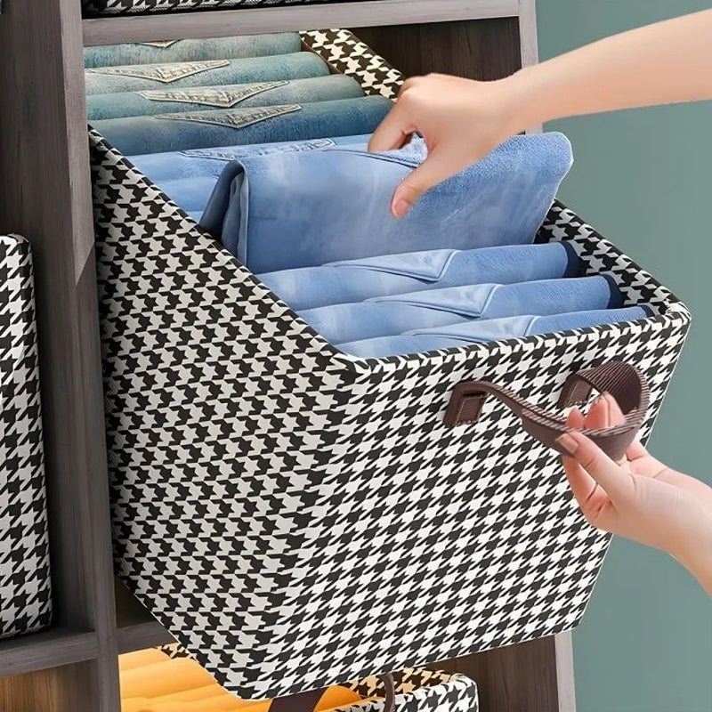Organisateur de jeans pliable pour placard – Trouvez vos pantalons en 1 seconde !