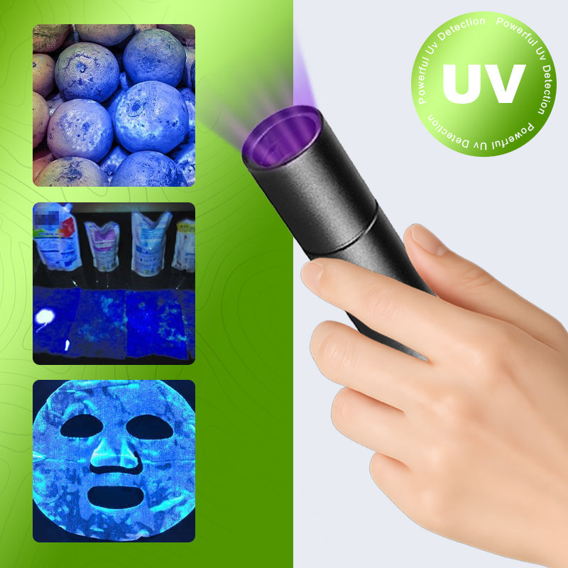 Lampe de poche UV à lumière noire pour l'inspection des légumes
