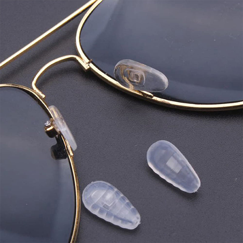 Kit de réparation pour plaquettes de lunettes - Remplacez vos plaquettes usées et vos vis rouillées à la maison. Pas de frais d'opticien - gardez vos lunettes confortables et bien ajustées !