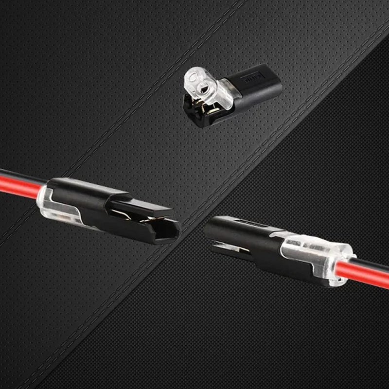 Connecteur double avec loquet de verrouillage