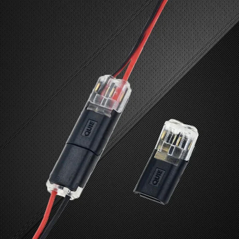 Connecteur double avec loquet de verrouillage