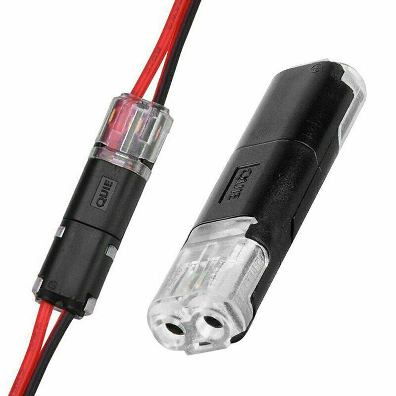 Connecteur double avec loquet de verrouillage