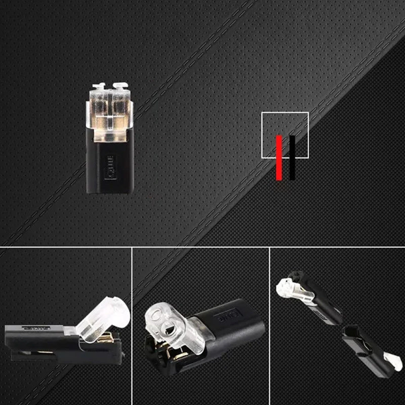 Connecteur double avec loquet de verrouillage