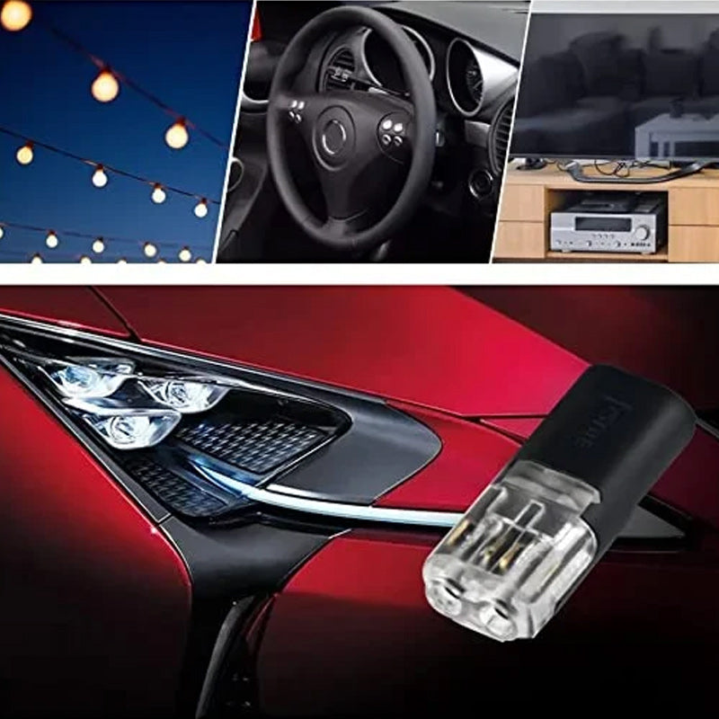 Connecteur double avec loquet de verrouillage