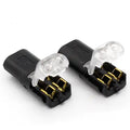 Connecteur double avec loquet de verrouillage