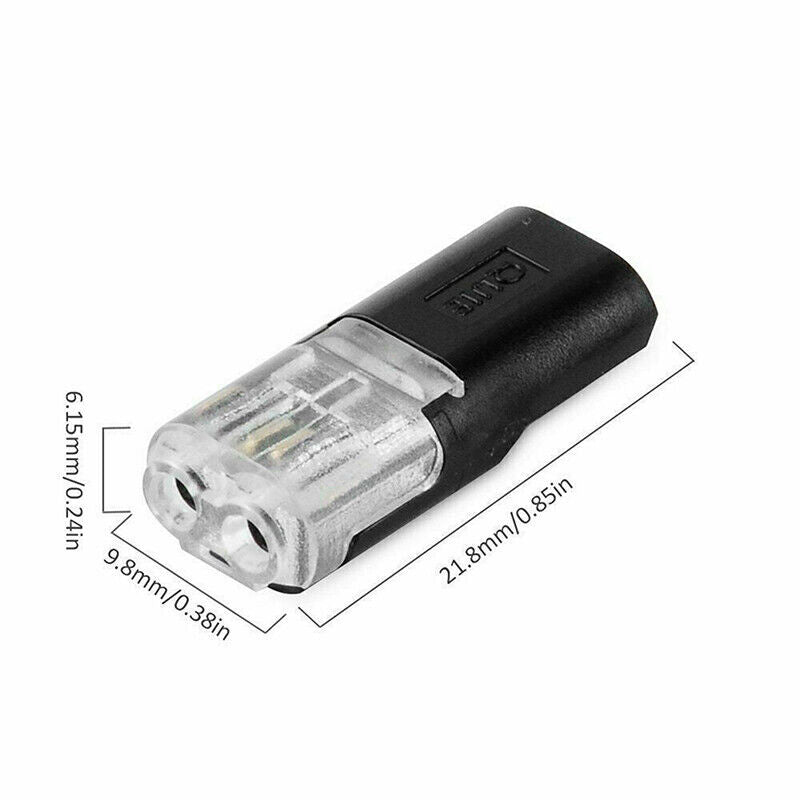 Connecteur double avec loquet de verrouillage