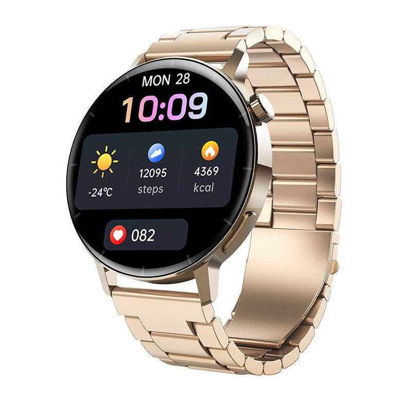 Montre intelligente Bluetooth multifonction avec surveillance complète de la santé 24h/24 et 7j/7